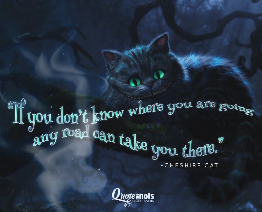 Alice in wonderland quote cheshire cat